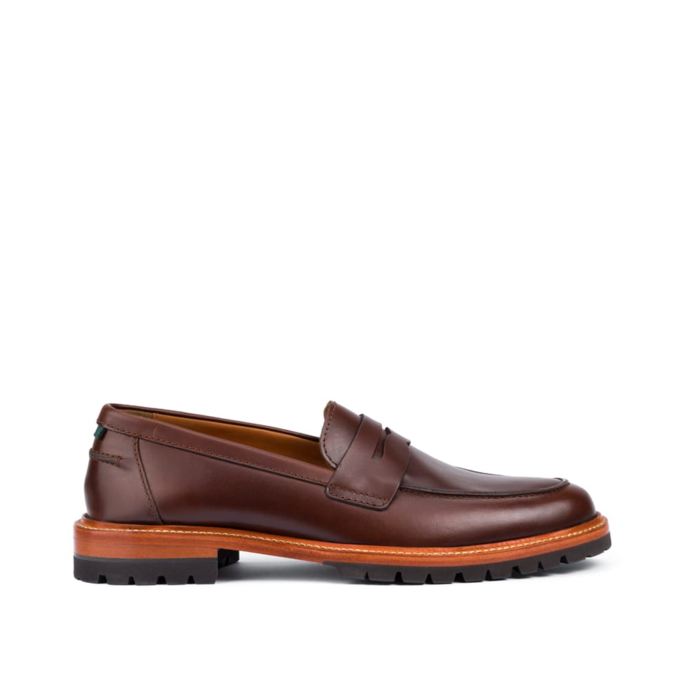 MEN'S MILWAUKEE BOOT CO. WILLEM MOC TOE LOAFER | BROWN