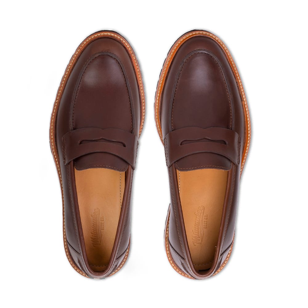 MEN'S MILWAUKEE BOOT CO. WILLEM MOC TOE LOAFER | BROWN
