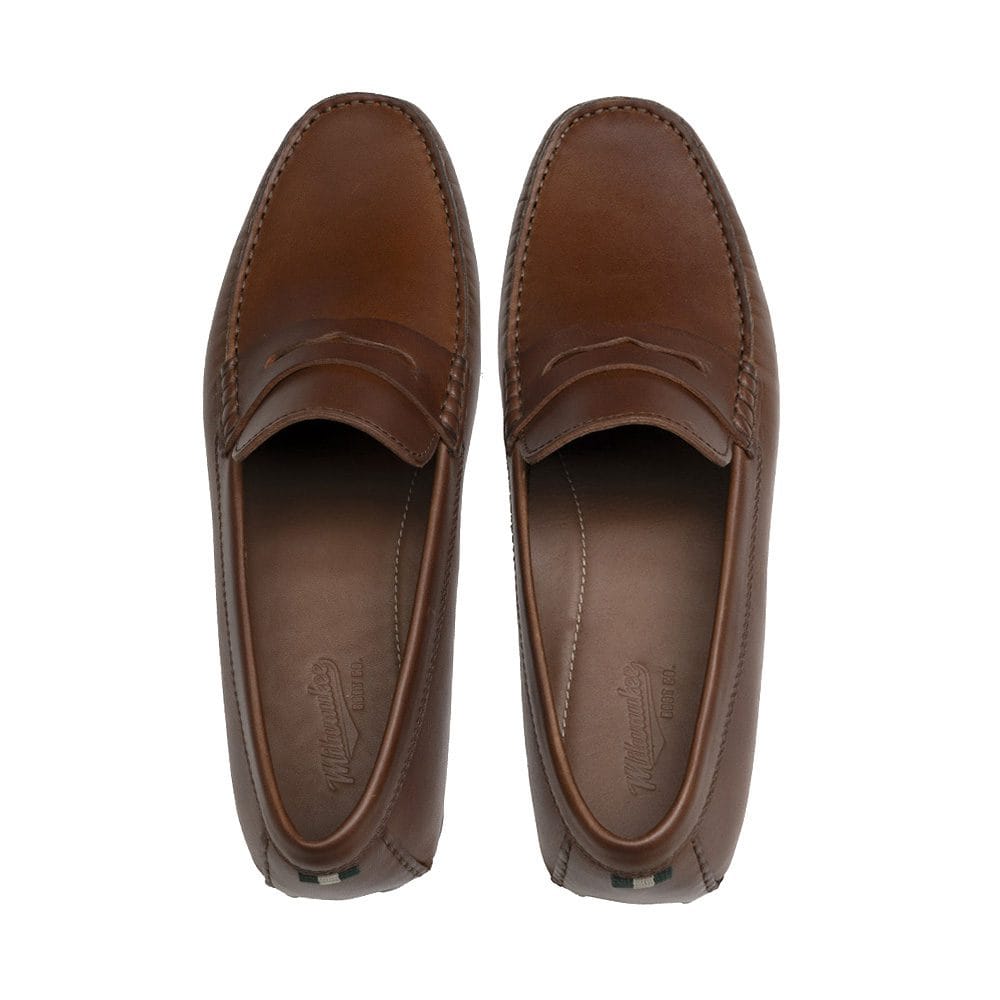 MEN'S MILWAUKEE BOOT CO. ARDENT PENNY LOAFER | DARK BROWN