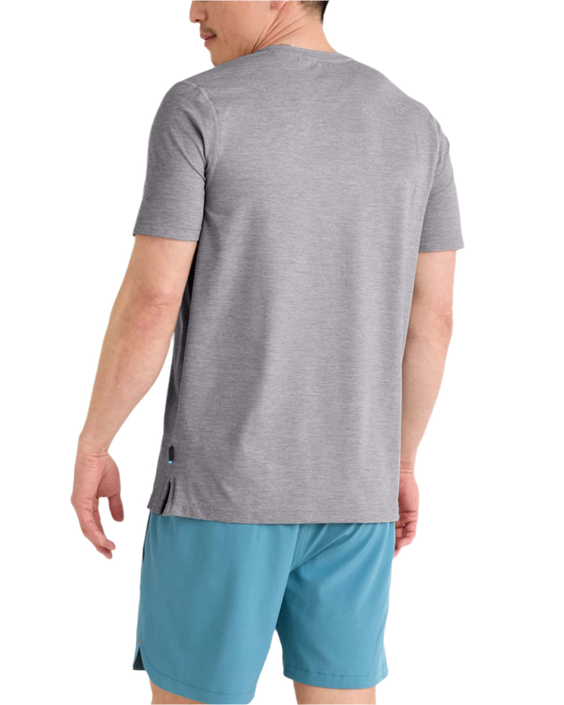 MEN'S SAXX DROPTEMP ® ALL DAY COOLING UPF PERFORMANCE TEE | TRADEWINDS HEATHER