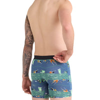 MEN'S SAXX VIBE XTRA SOFT COMFORT BOXER BRIEF 6" | BUZZCUT - DARK DENIM