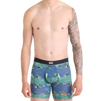 MEN'S SAXX VIBE XTRA SOFT COMFORT BOXER BRIEF 6" | BUZZCUT - DARK DENIM
