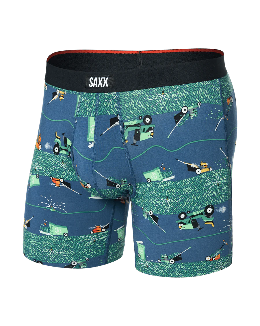 MEN'S SAXX VIBE XTRA SOFT COMFORT BOXER BRIEF 6" | BUZZCUT - DARK DENIM