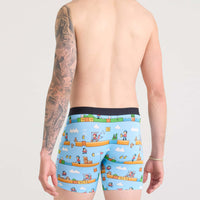 MEN'S SAXX VIBE XTRA SOFT COMFORT BOXER BRIEF 6" | OUT OF BOUNDS - BLUE
