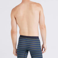 MEN'S SAXX VIBE XTRA SOFT COMFORT BOXER BRIEF 6" | GENT'S STRIPE - SPORT BLUE