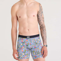 MEN'S SAXX VIBE XTRA SOFT COMFORT BOXER BRIEF 6" | PICKLEBALL PARADISE - BLUE