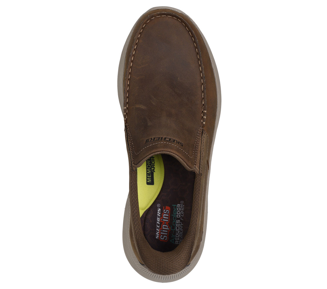 MEN'S SKECHERS SLIP-IN RELAXED FIT: POLLARD - OSGOOD | DESERT