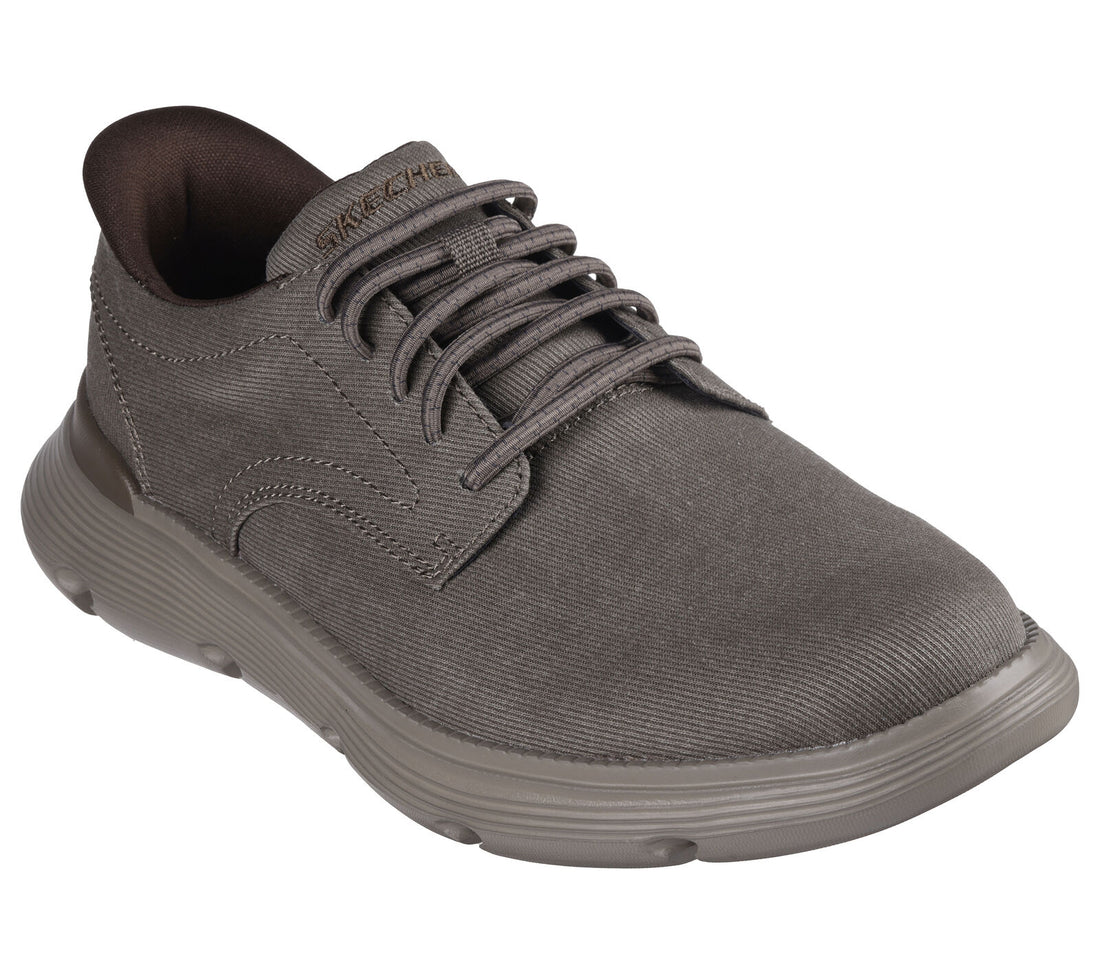 MEN'S SKECHERS SLIP-INS: GARZA - CLIVE | DARK TAUPE