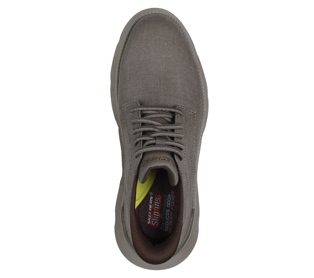 MEN'S SKECHERS SLIP-INS: GARZA - CLIVE | DARK TAUPE