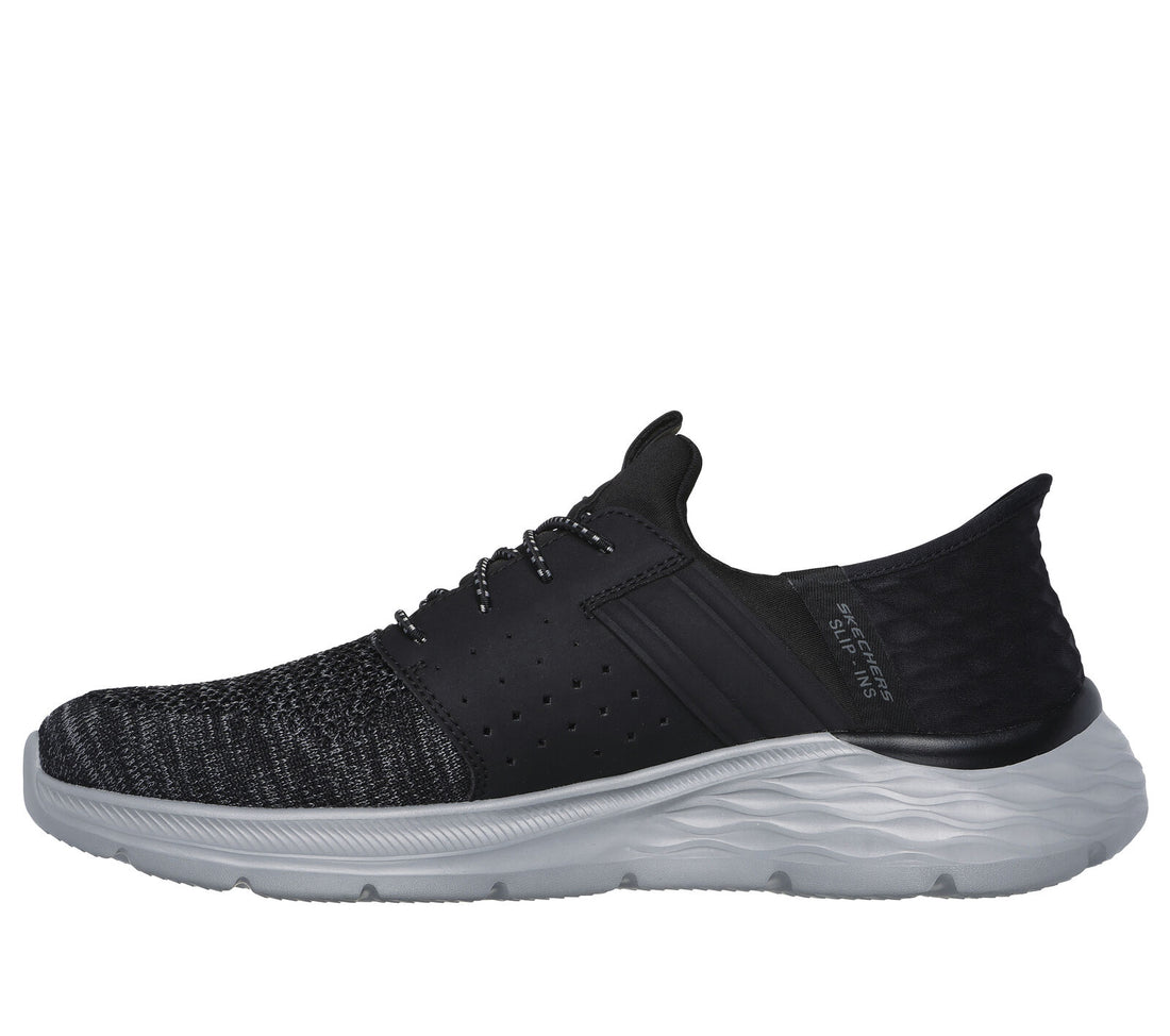 MEN'S SKECHERS SLIP-INS RELAXED FIT: GARNER - NEWICK | BLACK