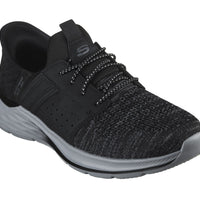 MEN'S SKECHERS SLIP-INS RELAXED FIT: GARNER - NEWICK | BLACK