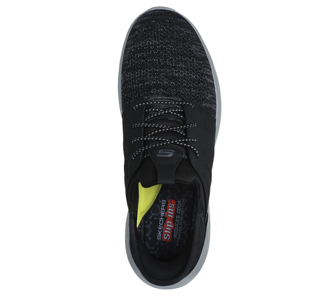 MEN'S SKECHERS SLIP-INS RELAXED FIT: GARNER - NEWICK | BLACK