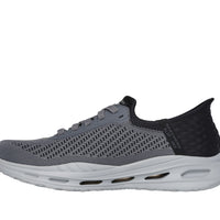 MEN'S SKECHERS SLIP-INS RELAXED FIT: ARCH FIT ORVAN - DREX | GRAY / BLACK