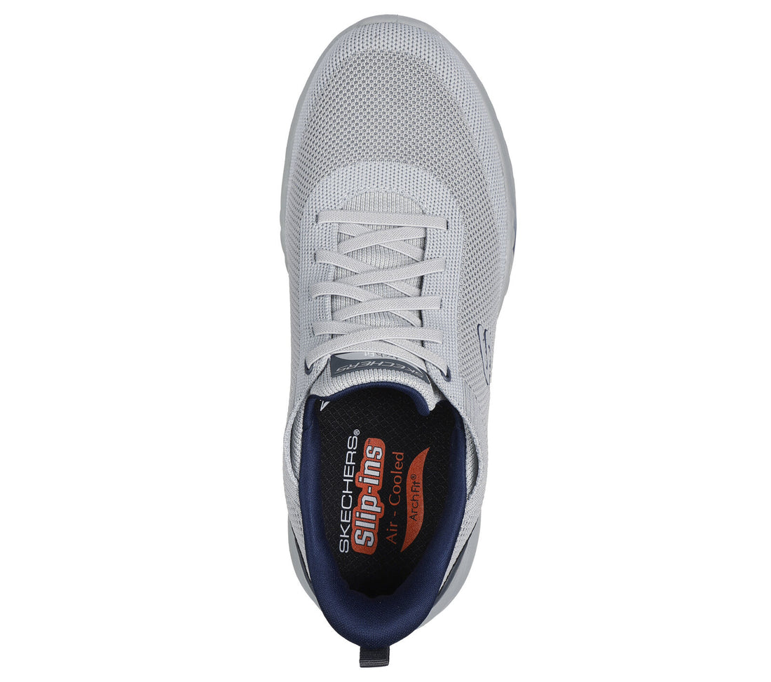 MEN'S SKECHERS SLIP-INS RELAXED FIT: ARCH FIT ORVAN - KINCADE | LIGHT GRAY