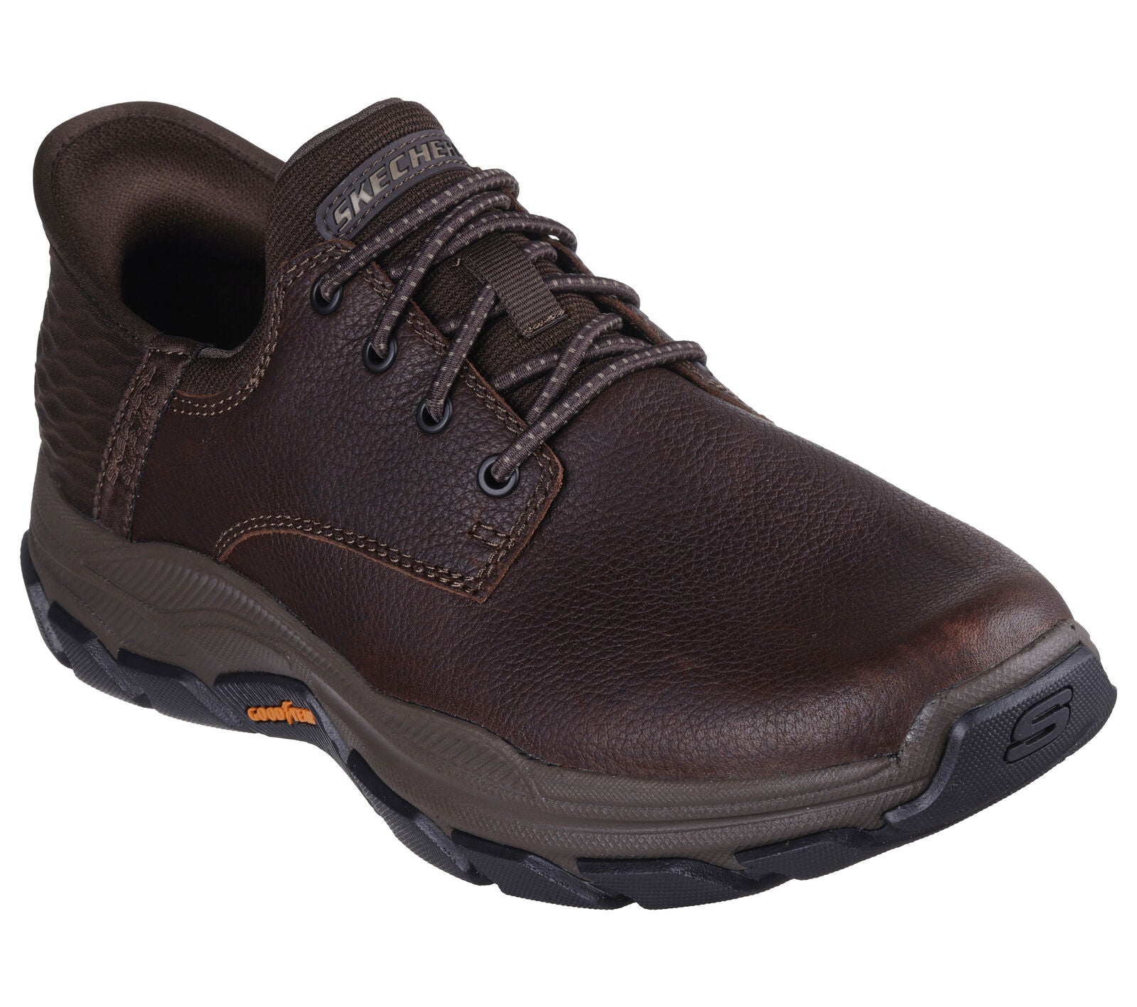 yt 様SKECHERS Slip-Ins ブラウン レザー 27.5㎝ MEN'S SKECHERS SLIP-INS: RESPECTED - GARRETT | RED / BROWN