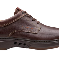 MEN'S CLARKS UN BRILEY LACE | MAHOGANY LEATHER