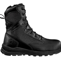 MEN'S CARHARTT GILMORE WATERPROOF 8-INCH SIDE ZIP BOOT | BLACK