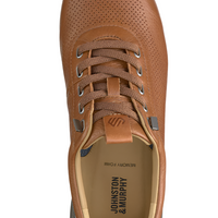 MEN'S JOHNSTON & MURPHY KINNON PERFORATED JOGGER | DARK TAN