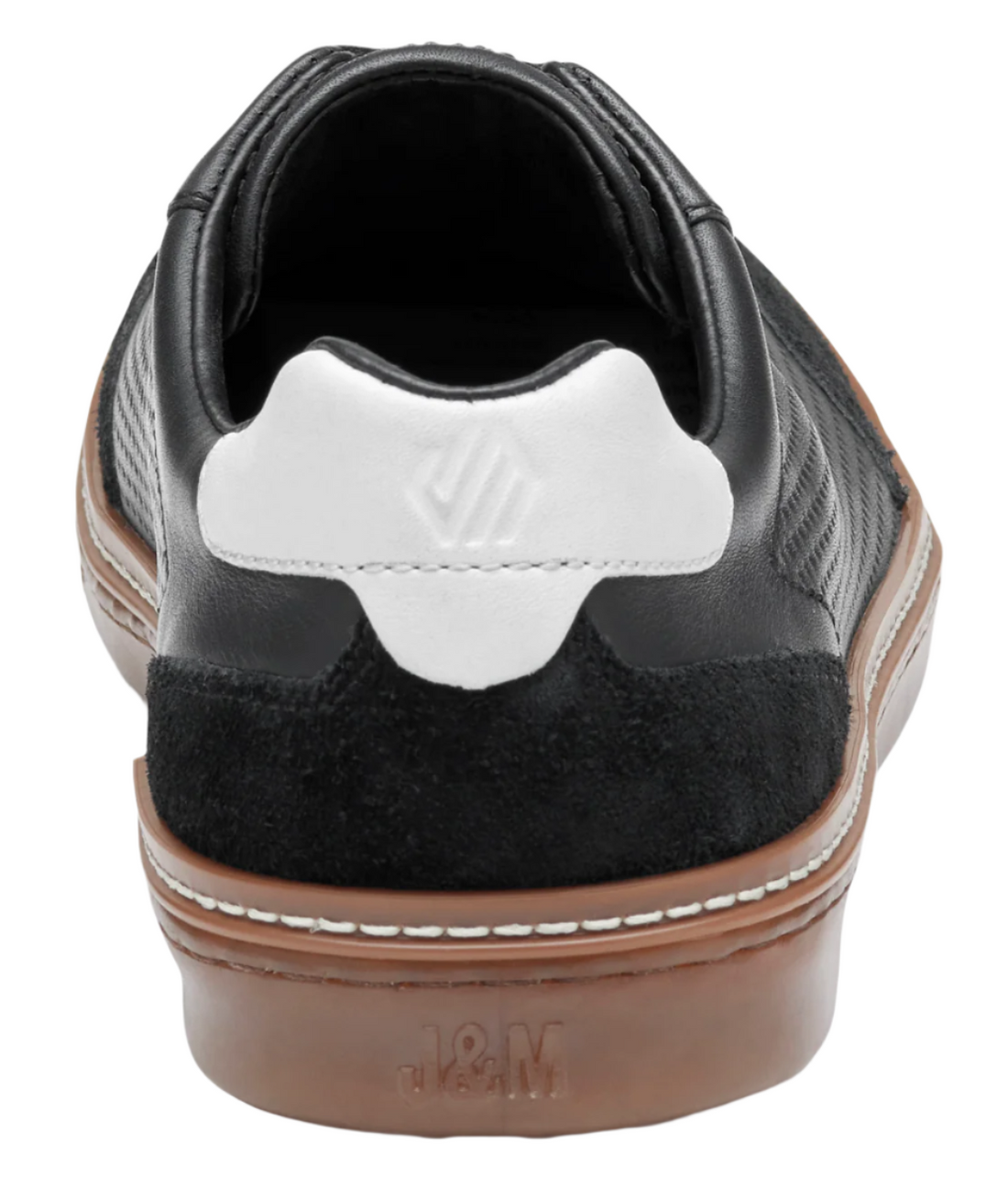 MEN'S JOHNSTON & MURPHY MCGUFFEY T-TOE | BLACK FULL GRAIN / SUEDE