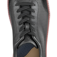 MEN'S JOHNSTON & MURPHY MCGUFFEY T-TOE | BLACK FULL GRAIN / SUEDE