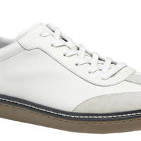 MEN'S JOHNSTON & MURPHY MCGUFFEY T-TOE | WHITE FULL GRAIN / SUEDE