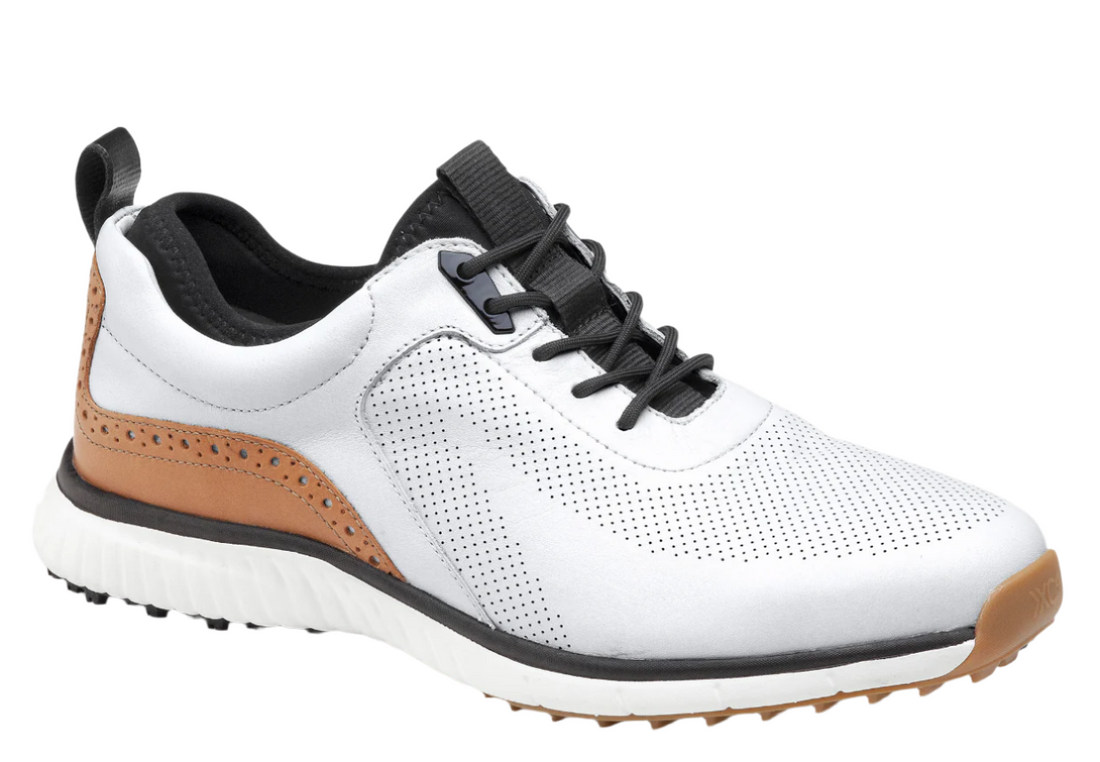 MEN'S JOHNSTON & MURPHY XC4 H1-LUXE HYBRID | WHITE WATERPROOF FULL GRAIN