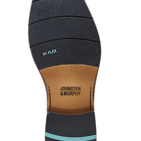 MEN'S JOHNSTON & MURPHY XC FLEX RALEIGH CAP TOE ZIP BOOT | DARK TAN FULL GRAIN