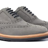 MEN'S MILWAUKEE BOOT CO. BRADLEY WINGTIP OXFORD | GRAY