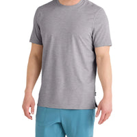 MEN'S SAXX DROPTEMP ® ALL DAY COOLING UPF PERFORMANCE TEE | TRADEWINDS HEATHER