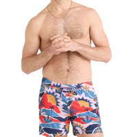 MEN'S SAXX OH BOUY 2N1 STRETCH SWIM VOLLEY 5" WITH LINER | BREAK OF DAWN / BLUE