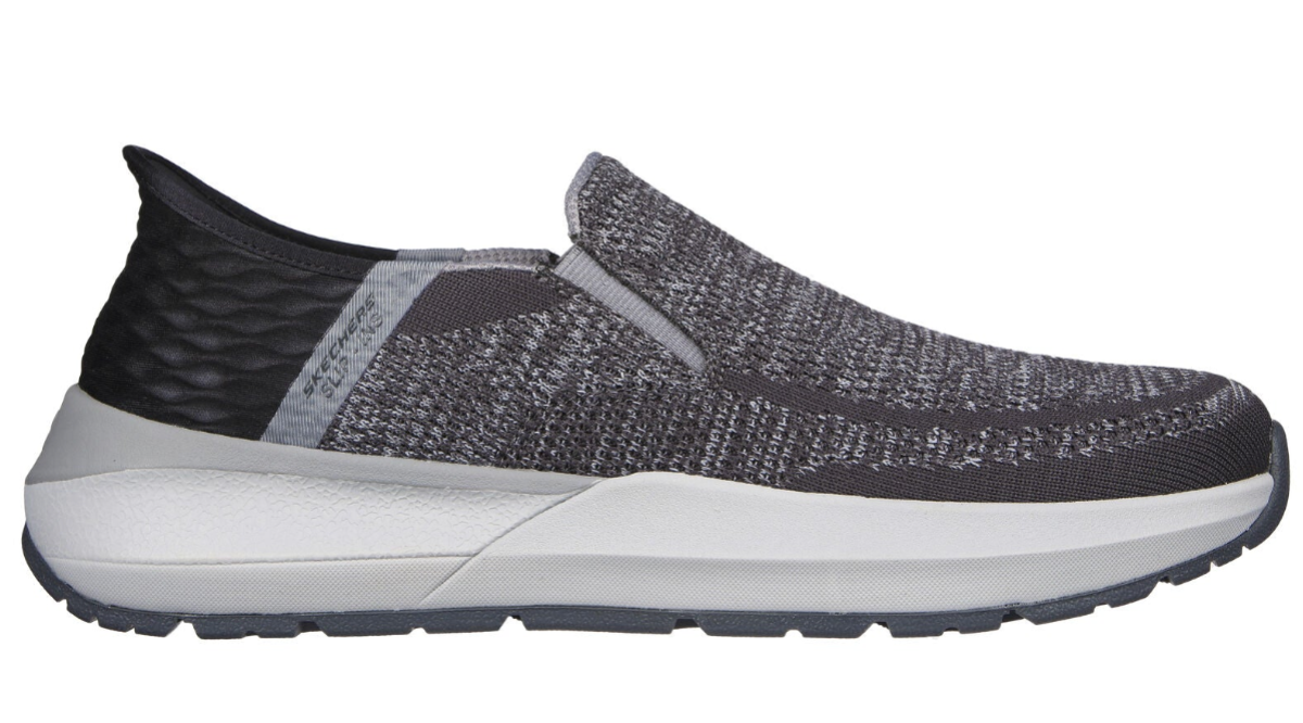 MEN'S SKECHERS SLIP-INS NEVILLE - ROVELO | CHARCOAL / LIGHT GRAY