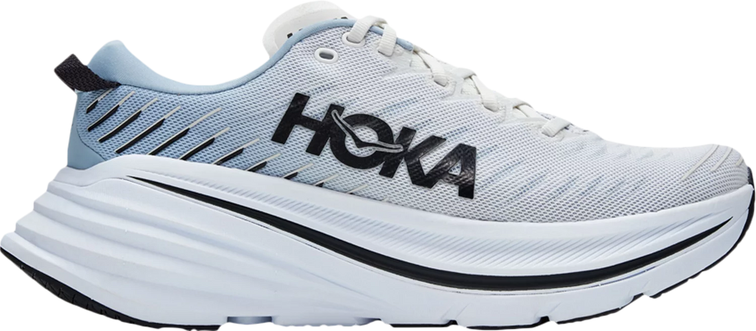 MEN'S HOKA BONDI X | BLANC DE BLANC / BLUE FOG