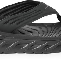 MEN'S HOKA ORA RECOVERY FLIP | BLACK / DARK GULL GRAY