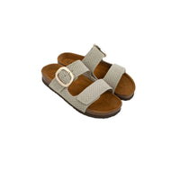 WOMENS NAOT MIAMI SANDAL | BEIGE KNIT FABRIC