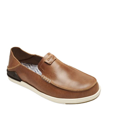 OluKai Men’s Kakaha Leather Slip On shoes in Fox / Fox—Size 10 Olukai Kakaha Men main image 4