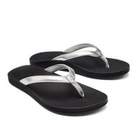 WOMEN'S OLUKAI PUAWE | SILVER / BLACK