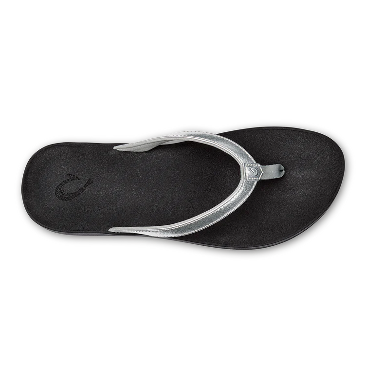 WOMEN'S OLUKAI PUAWE | SILVER / BLACK