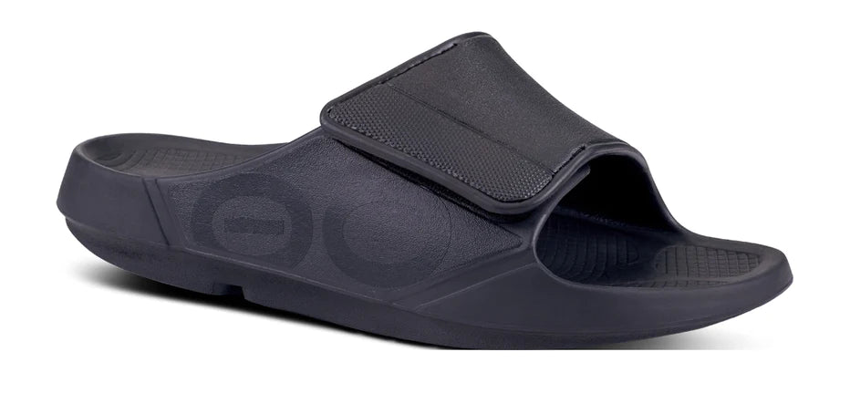 UNISEX OOFOS OOAHH SPORT FLEX SLIDE | MATTE BLACK