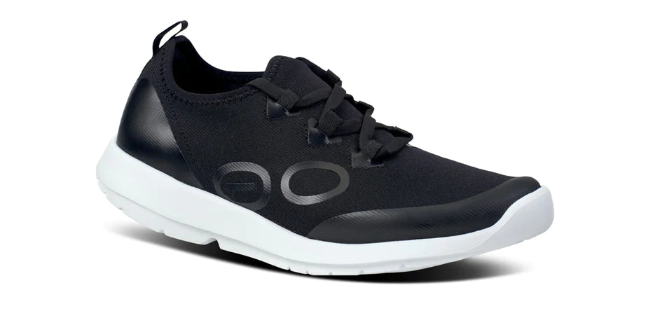 WOMEN'S OOFOS OOMG SPORT LS LOW SHOE | WHITE / BLACK