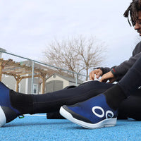 MENS OOFOS OOMG SPORT SLIP-ON RECOVERY SHOE | NAVY