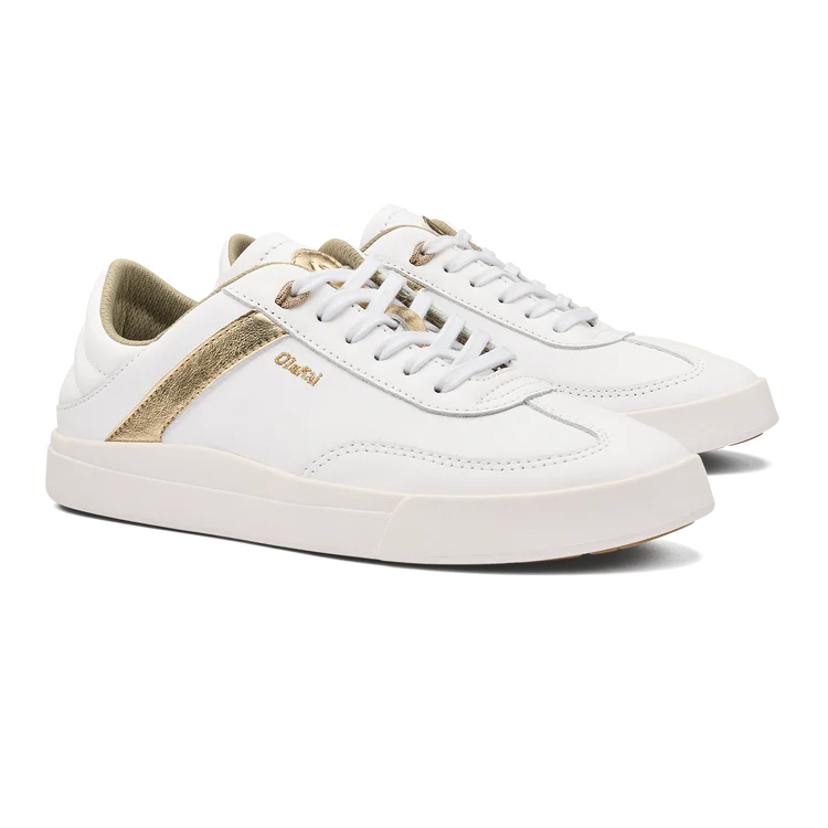 WOMEN'S OLUKAI HA'UPU SNEAKER | WHITE / WHITE