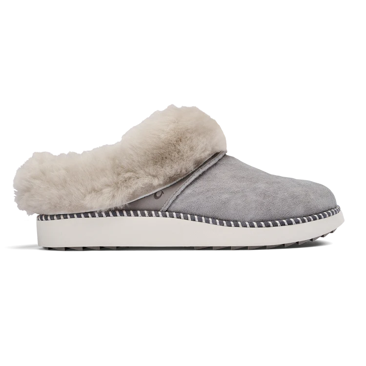 WOMEN'S OLUKAI KU'I SLIPPER | FOG / MIST GREY