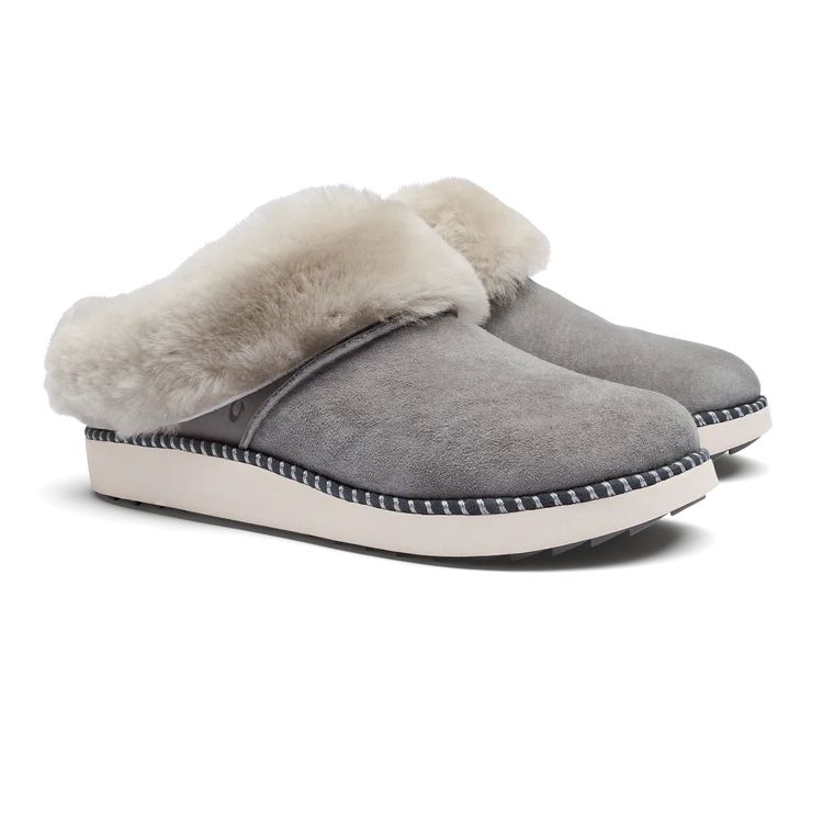 WOMEN'S OLUKAI KU'I SLIPPER | FOG / MIST GREY