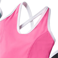 WOMEN'S PB5-STAR SIDE SPLIT COURT DRESS | PINK / WHITE