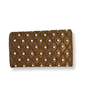 WOMEN'S DAVID JEFFERY HANDBAG | GOLD BEADED PEARL CLUTCH WITH CHAIN STRAP