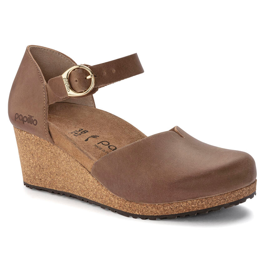 WOMEN'S PAPILLIO BY BIRKENSTOCK MARY WEDGE SANDAL COGNAC OILED