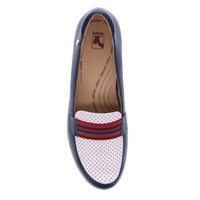 WOMEN'S REVERE MONTE CARLO LOAFER | BLUE FRENCH