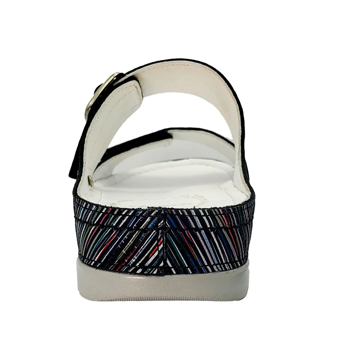 WOMEN'S REVERE PALMA SANDAL | BLACK STRIPE