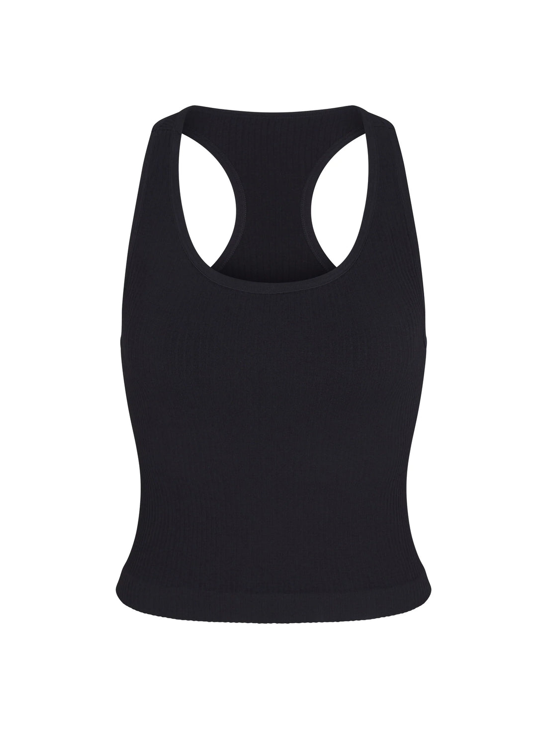 WOMEN'S PB5-STAR RIBBED RACER BACK TANK | BLACK