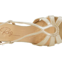 WOMEN'S ROS HOMMERSON LEANDRA HEEL | GOLD SPARKLE LEATHER